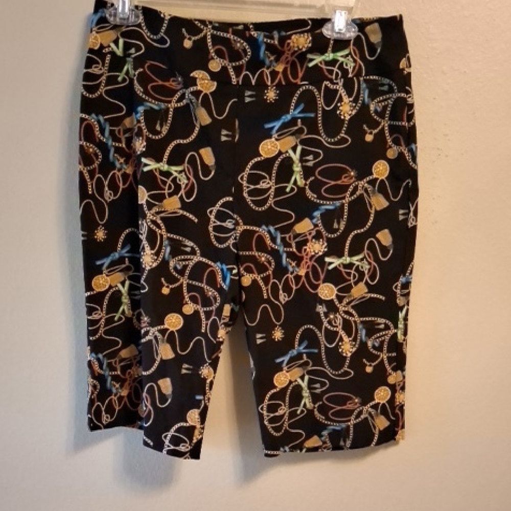 Counterparts Stylish Black Patterned Women's Shorts